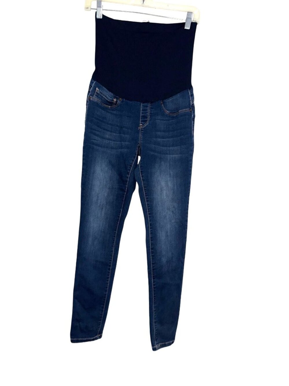 9th & Main Maternity Stretch Denim Jeans With Elastic Waistband Medium Blue Size